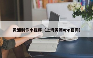 昌邑黄浦制作小程序（上海黄浦app官网）