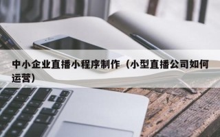 昌邑中小企业直播小程序制作（小型直播公司如何运营）