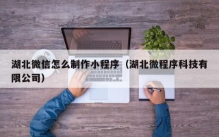 昌邑湖北微信怎么制作小程序（湖北微程序科技有限公司）